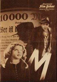 9e278 M German program R60 Fritz Lang, many different images of child murderer Peter Lorre!