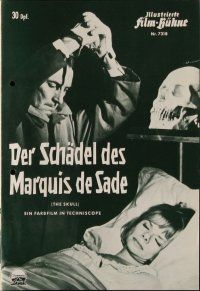9e293 SKULL German program '66 Peter Cushing, Christopher Lee, cool different horror images!