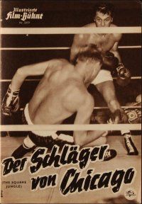 9e296 SQUARE JUNGLE German program '56 different images of boxer Tony Curtis fighting in the ring!