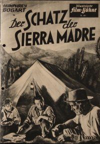 9e300 TREASURE OF THE SIERRA MADRE German program '49 Humphrey Bogart, Holt & Huston, different!
