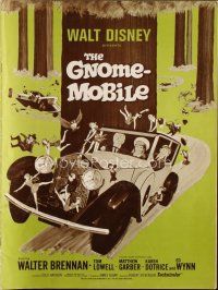 9e400 GNOME-MOBILE pressbook '67 Walt Disney fantasy, art of Walter Brennan & lots of little people!