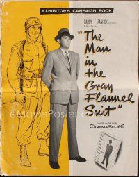9e424 MAN IN THE GRAY FLANNEL SUIT pressbook '56 Gregory Peck, Jennifer Jones, Fredric March