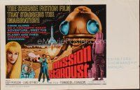 9e428 MISSION STARDUST pressbook '67 Italian sci-fi film that staggers the imagination!
