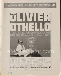 9e436 OTHELLO pressbook R68 the greatest actor of our time Laurence Olivier, Shakespeare