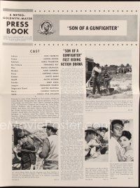 9e458 SON OF A GUNFIGHTER pressbook '66 Russ Tamblyn as Johnny Ketchum, Kieron Moore