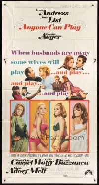 9f507 ANYONE CAN PLAY 3sh '68 sexiest near-naked Ursula Andress, Virna Lisi, Claudine Auger & Mell!