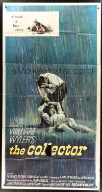 9f563 COLLECTOR 3sh '65 art of Terence Stamp & Samantha Eggar, William Wyler directed!