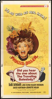 9f580 DID YOU HEAR THE ONE ABOUT THE TRAVELING SALESLADY 3sh '68 Bob Denver, Phyllis Diller