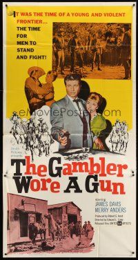 9f608 GAMBLER WORE A GUN 3sh '61 Jim Davis, Merry Anders, the time for men to stand & fight!