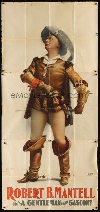 9f612 GENTLEMAN FROM GASCONY English 3sh '20s full-length image of Robert B. Mantell in costume!