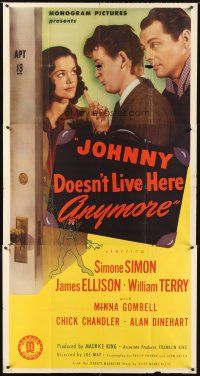 9f644 JOHNNY DOESN'T LIVE HERE ANYMORE 3sh '44 sexy Simone Simon, James Ellison, William Terry