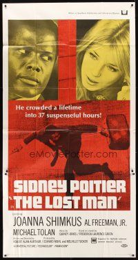 9f670 LOST MAN 3sh '69 Sidney Poitier crowded a lifetime into 37 suspensful hours!