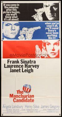 9f683 MANCHURIAN CANDIDATE 3sh '62 Frank Sinatra, Laurence Harvey, Janet Leigh, Frankenheimer