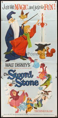 9f777 SWORD IN THE STONE 3sh '64 Disney's cartoon story of young King Arthur & Merlin the Wizard!