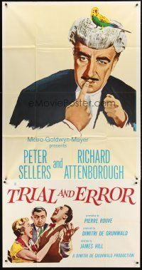 9f789 TRIAL & ERROR 3sh '63 wacky art of Peter Sellers, Richard Attenborough!