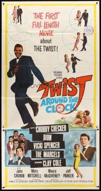 9f792 TWIST AROUND THE CLOCK 3sh '62 Chubby Checker in the first full-length Twist movie!