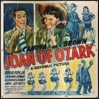 9f017 JOAN OF OZARK 6sh '42 wacky art of Judy Canova & Joe E. Brown!