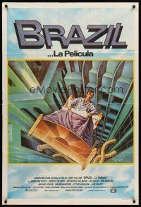 9f130 BRAZIL Argentinean '85 Terry Gilliam, cool sci-fi fantasy art by Lagarrigue!