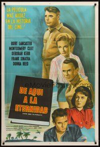9f159 FROM HERE TO ETERNITY Argentinean R60s Lancaster, Kerr, Sinatra, Donna Reed, Montgomery Clift