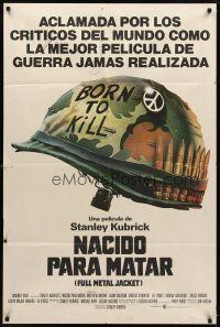 9f160 FULL METAL JACKET Argentinean '87 Stanley Kubrick bizarre Vietnam War movie, Castle art!