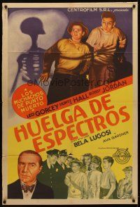 9f163 GHOSTS ON THE LOOSE Argentinean '43 Bela Lugosi, Leo Gorcey, Huntz Hall, East Side Kids!