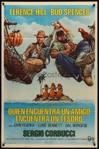 9f250 WHO FINDS A FRIEND FINDS A TREASURE Argentinean '81 art of Terence Hill & Spencer by Casaro!