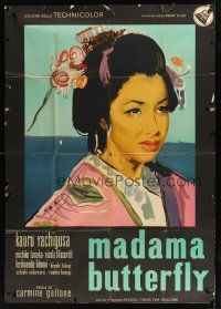 9f377 MADAME BUTTERFLY Italian 1p '54 Kaoru Yachigusa, Japanese opera, cool art by Ercole Brini!