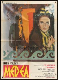 9f394 MEDEA Italian 1p '69 Pier Paolo Pasolini, art of pretty Maria Callas, written by Euripides!
