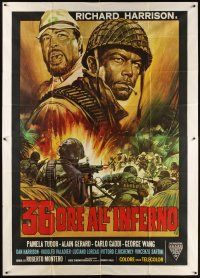 9f036 36 HOURS IN HELL Italian 2p '69 Roberto Bianchi's 36 ore all'inferno, cool artwork!