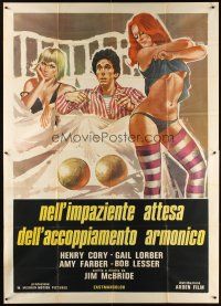 9f064 HOT TIMES Italian 2p '77 William Mishkin's American Graffiti with sex, wacky artwork!