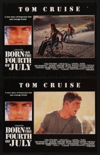 9g834 BORN ON THE FOURTH OF JULY 2 English LCs '89 William Dafoe & wounded Vietnam vet Tom Cruise!