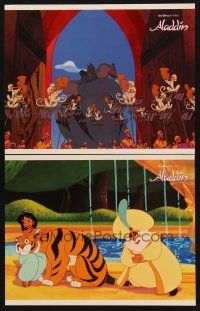 9g818 ALADDIN 2 LCs '92 classic Walt Disney Arabian fantasy cartoon, great images!