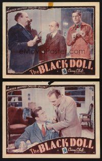 9g829 BLACK DOLL 2 LCs R42 Nan Grey, Donald Woods, crime club thriller!