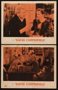 9g846 DAVID COPPERFIELD 2 LCs R62 Roland Young, Freddie Bartholomew, Charles Dickens' classic story!