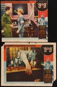 9g876 GOG 2 LCs '54 close up of Richard Egan & Constance Dowling by control panel!