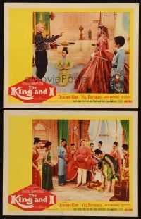 9g907 KING & I 2 LCs R61 Deborah Kerr & Yul Brynner in Rodgers & Hammerstein's musical!