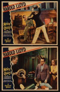 9g919 MOVIE CRAZY 2 LCs '32 images of funnyman Harold Lloyd & Constance Cummings!