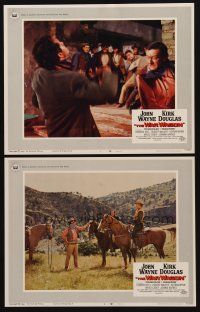 9g993 WAR WAGON 2 LCs '67 images of cowboy John Wayne in western action!