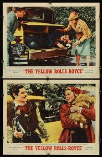 9g998 YELLOW ROLLS-ROYCE 2 LCs '65 Ingrid Bergman finds Omar Sharif sleeping in her trunk!