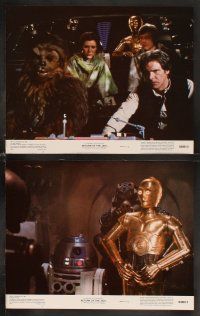 9g331 RETURN OF THE JEDI 8 color 11x14 stills '83 George Lucas classic, Mark Hamill, Harrison Ford!