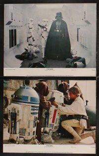 9g371 STAR WARS 8 color 11x14 stills '77 George Lucas classic sci-fi, Mark Hamill, Harrison Ford!