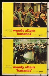 9g047 BANANAS 8 LCs '71 wacky Woody Allen as Cuban revolutionary, Louise Lasser!