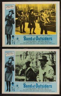 9g048 BAND OF OUTSIDERS 8 int'l LCs '66 Godard's Bande a Part, Anna Karina, Claude Brasseur!