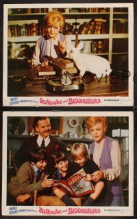 9g734 BEDKNOBS & BROOMSTICKS 3 LCs '71 Walt Disney, Angela Lansbury, David Tomlinson & children!