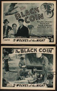 9g064 BLACK COIN 8 chapter 5 LCs '36 Ralph Graves, Ruth Mix, O'Brien, serial, Wolves Of The Night!