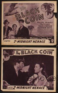 9g065 BLACK COIN 8 chapter 7 LCs '36 Ralph Graves, Ruth Mix, O'Brien, serial, Midnight Menace!