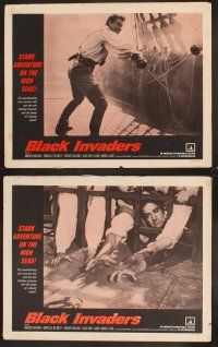 9g462 BLACK INVADERS 7 LCs '63 Italian pirate adventure, Amedeo Nazzari, Danielle De Metz!a