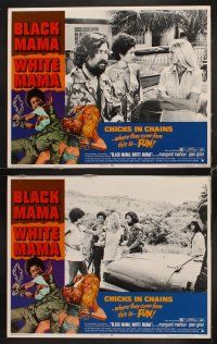 9g066 BLACK MAMA WHITE MAMA 8 LCs '72 Margaret Markov, Pam Grier, Sid Haig, chicks w/chains!