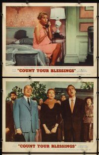 9g470 COUNT YOUR BLESSINGS 7 LCs '59 Deborah Kerr, Rossano Brazzi & Maurice Chevalier in Paris!