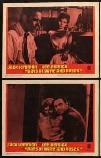 9g474 DAYS OF WINE & ROSES 7 LCs '63 Blake Edwards, alcoholics Jack Lemmon & Lee Remick!